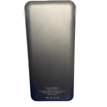 POWER BANK 6500MAH FOXBOX NEGRO - Imagen 4