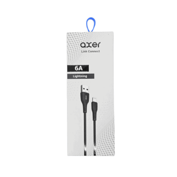Cable Axer Link Connect Lightning Negro