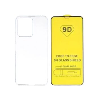Redmi 13c: Funda Transparente + Vidrio Templado 9D
