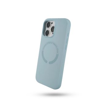 IPhone 16 ProMax: Silicone Magsafe Celeste - Imagen 4