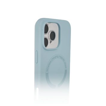 IPhone 16 ProMax: Silicone Magsafe Celeste - Imagen 3