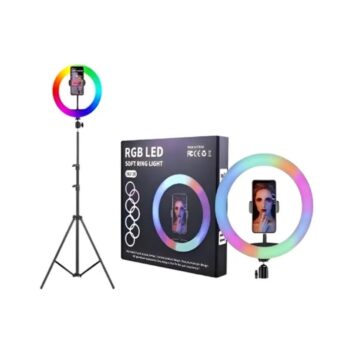 Aro De Leds 30cm Colores Rgb Y Luz Blanca + Trípode 2.10m Rgb